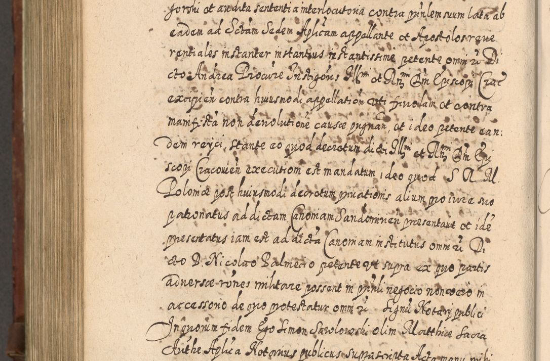 Zdjęcie nr 1303 dla obiektu archiwalnego: Acta actorum, causarum spiritualium, civilium, criminalium, obligationum, quietationum, inscpritionum, cessionum, decimarum, testamentorum R. D. Martini Szyszkowski, episcopi Cracoviensis, ducis Severiensis in annis 1620 - 1623. Tomus secundus.