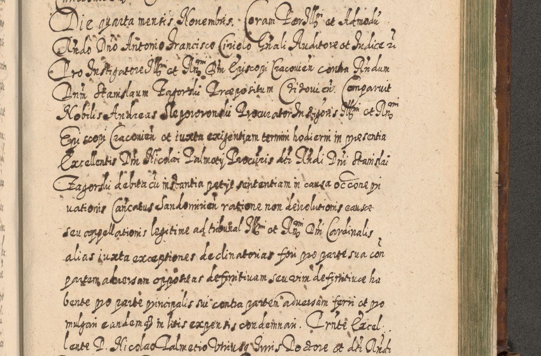 Zdjęcie nr 1302 dla obiektu archiwalnego: Acta actorum, causarum spiritualium, civilium, criminalium, obligationum, quietationum, inscpritionum, cessionum, decimarum, testamentorum R. D. Martini Szyszkowski, episcopi Cracoviensis, ducis Severiensis in annis 1620 - 1623. Tomus secundus.