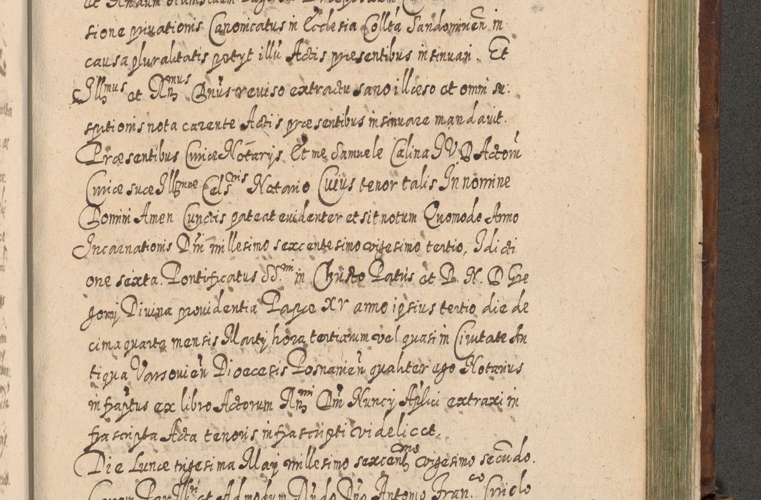 Zdjęcie nr 1298 dla obiektu archiwalnego: Acta actorum, causarum spiritualium, civilium, criminalium, obligationum, quietationum, inscpritionum, cessionum, decimarum, testamentorum R. D. Martini Szyszkowski, episcopi Cracoviensis, ducis Severiensis in annis 1620 - 1623. Tomus secundus.