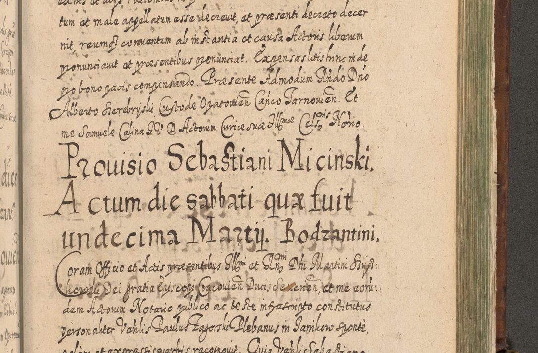 Zdjęcie nr 1290 dla obiektu archiwalnego: Acta actorum, causarum spiritualium, civilium, criminalium, obligationum, quietationum, inscpritionum, cessionum, decimarum, testamentorum R. D. Martini Szyszkowski, episcopi Cracoviensis, ducis Severiensis in annis 1620 - 1623. Tomus secundus.