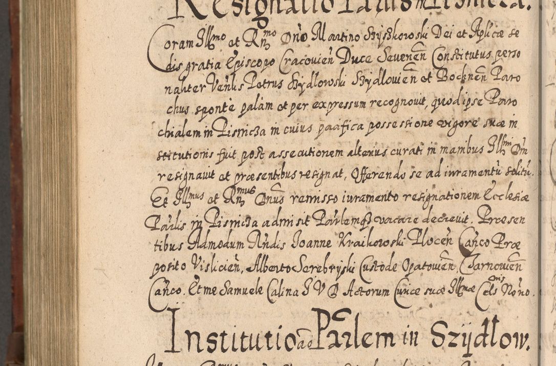 Zdjęcie nr 1283 dla obiektu archiwalnego: Acta actorum, causarum spiritualium, civilium, criminalium, obligationum, quietationum, inscpritionum, cessionum, decimarum, testamentorum R. D. Martini Szyszkowski, episcopi Cracoviensis, ducis Severiensis in annis 1620 - 1623. Tomus secundus.