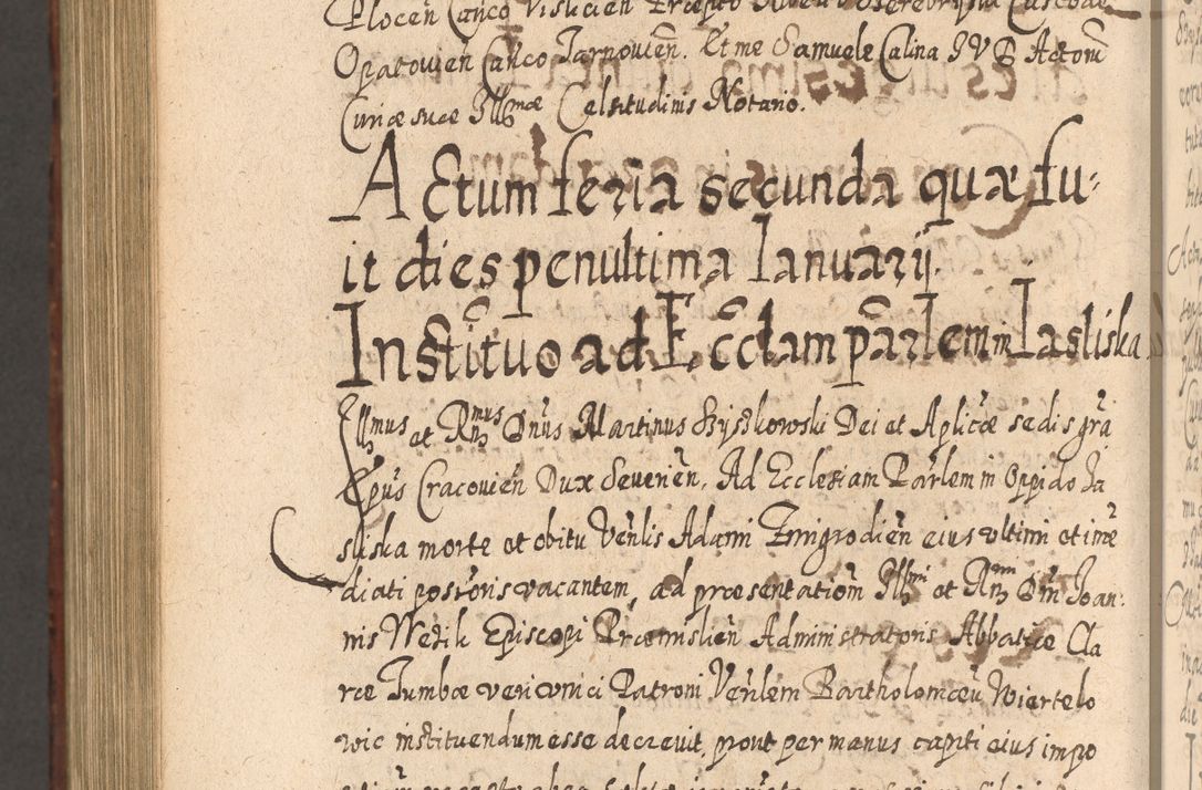 Zdjęcie nr 1275 dla obiektu archiwalnego: Acta actorum, causarum spiritualium, civilium, criminalium, obligationum, quietationum, inscpritionum, cessionum, decimarum, testamentorum R. D. Martini Szyszkowski, episcopi Cracoviensis, ducis Severiensis in annis 1620 - 1623. Tomus secundus.