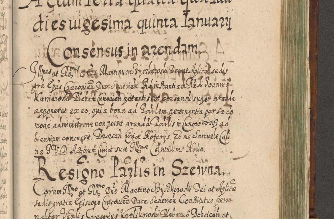 Zdjęcie nr 1274 dla obiektu archiwalnego: Acta actorum, causarum spiritualium, civilium, criminalium, obligationum, quietationum, inscpritionum, cessionum, decimarum, testamentorum R. D. Martini Szyszkowski, episcopi Cracoviensis, ducis Severiensis in annis 1620 - 1623. Tomus secundus.