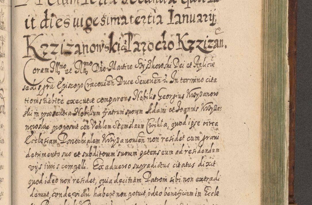 Zdjęcie nr 1272 dla obiektu archiwalnego: Acta actorum, causarum spiritualium, civilium, criminalium, obligationum, quietationum, inscpritionum, cessionum, decimarum, testamentorum R. D. Martini Szyszkowski, episcopi Cracoviensis, ducis Severiensis in annis 1620 - 1623. Tomus secundus.