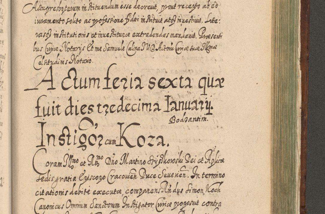 Zdjęcie nr 1268 dla obiektu archiwalnego: Acta actorum, causarum spiritualium, civilium, criminalium, obligationum, quietationum, inscpritionum, cessionum, decimarum, testamentorum R. D. Martini Szyszkowski, episcopi Cracoviensis, ducis Severiensis in annis 1620 - 1623. Tomus secundus.
