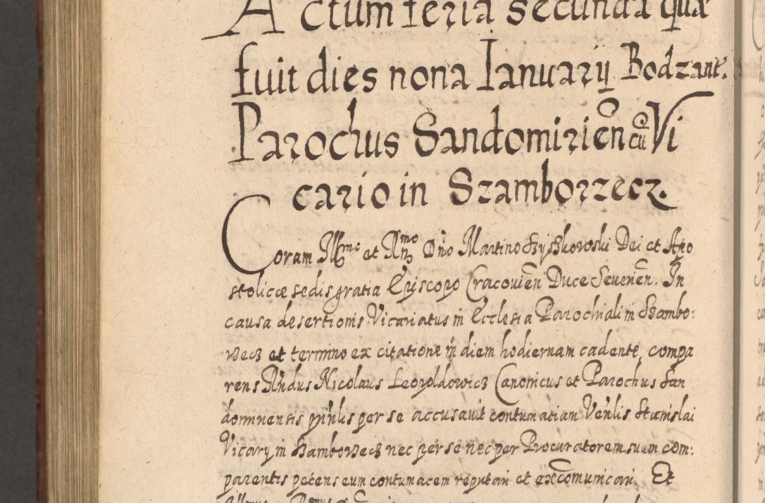 Zdjęcie nr 1265 dla obiektu archiwalnego: Acta actorum, causarum spiritualium, civilium, criminalium, obligationum, quietationum, inscpritionum, cessionum, decimarum, testamentorum R. D. Martini Szyszkowski, episcopi Cracoviensis, ducis Severiensis in annis 1620 - 1623. Tomus secundus.