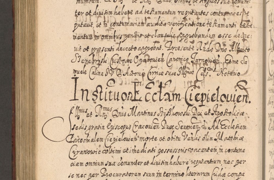 Zdjęcie nr 1271 dla obiektu archiwalnego: Acta actorum, causarum spiritualium, civilium, criminalium, obligationum, quietationum, inscpritionum, cessionum, decimarum, testamentorum R. D. Martini Szyszkowski, episcopi Cracoviensis, ducis Severiensis in annis 1620 - 1623. Tomus secundus.