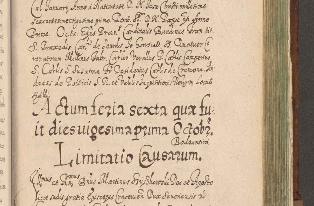 Zdjęcie nr 1260 dla obiektu archiwalnego: Acta actorum, causarum spiritualium, civilium, criminalium, obligationum, quietationum, inscpritionum, cessionum, decimarum, testamentorum R. D. Martini Szyszkowski, episcopi Cracoviensis, ducis Severiensis in annis 1620 - 1623. Tomus secundus.