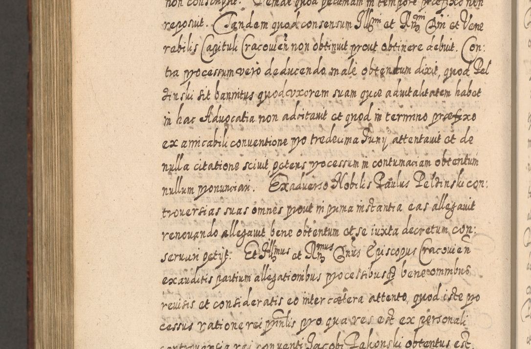 Zdjęcie nr 1263 dla obiektu archiwalnego: Acta actorum, causarum spiritualium, civilium, criminalium, obligationum, quietationum, inscpritionum, cessionum, decimarum, testamentorum R. D. Martini Szyszkowski, episcopi Cracoviensis, ducis Severiensis in annis 1620 - 1623. Tomus secundus.
