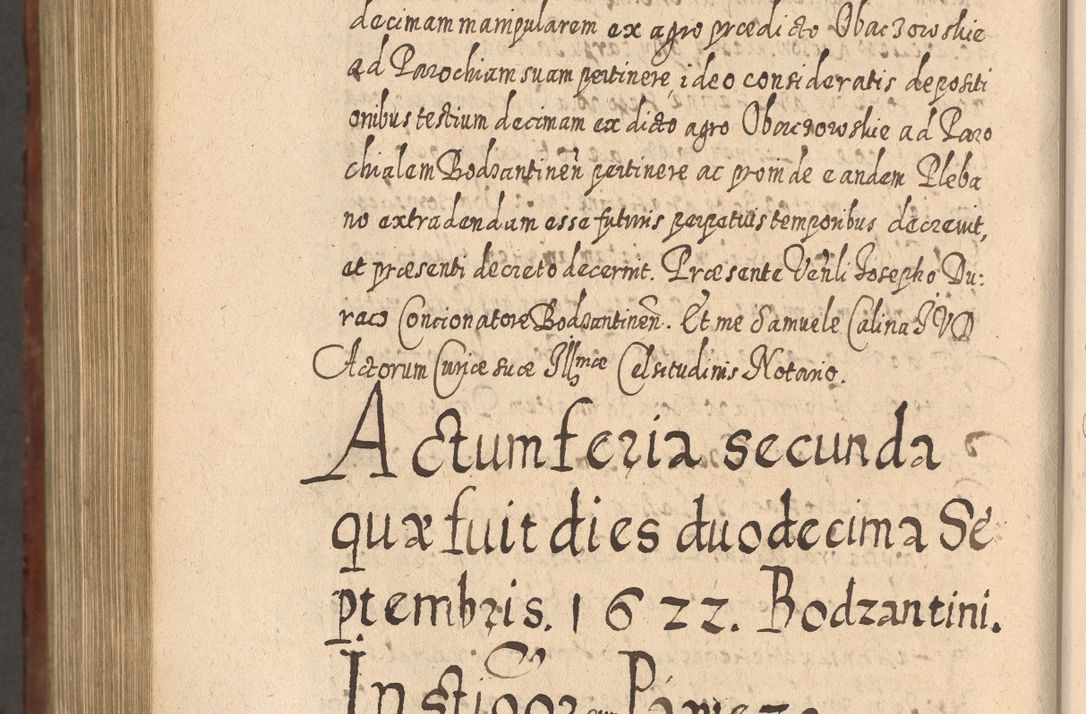 Zdjęcie nr 1251 dla obiektu archiwalnego: Acta actorum, causarum spiritualium, civilium, criminalium, obligationum, quietationum, inscpritionum, cessionum, decimarum, testamentorum R. D. Martini Szyszkowski, episcopi Cracoviensis, ducis Severiensis in annis 1620 - 1623. Tomus secundus.