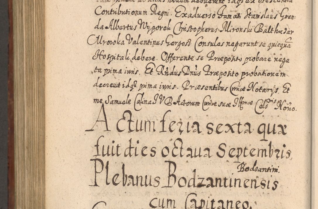 Zdjęcie nr 1245 dla obiektu archiwalnego: Acta actorum, causarum spiritualium, civilium, criminalium, obligationum, quietationum, inscpritionum, cessionum, decimarum, testamentorum R. D. Martini Szyszkowski, episcopi Cracoviensis, ducis Severiensis in annis 1620 - 1623. Tomus secundus.