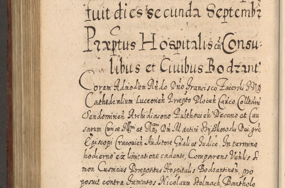 Zdjęcie nr 1243 dla obiektu archiwalnego: Acta actorum, causarum spiritualium, civilium, criminalium, obligationum, quietationum, inscpritionum, cessionum, decimarum, testamentorum R. D. Martini Szyszkowski, episcopi Cracoviensis, ducis Severiensis in annis 1620 - 1623. Tomus secundus.