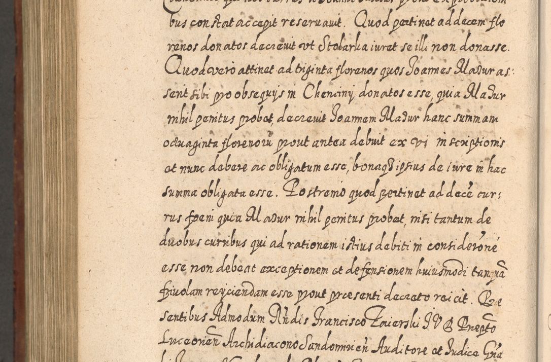 Zdjęcie nr 1239 dla obiektu archiwalnego: Acta actorum, causarum spiritualium, civilium, criminalium, obligationum, quietationum, inscpritionum, cessionum, decimarum, testamentorum R. D. Martini Szyszkowski, episcopi Cracoviensis, ducis Severiensis in annis 1620 - 1623. Tomus secundus.