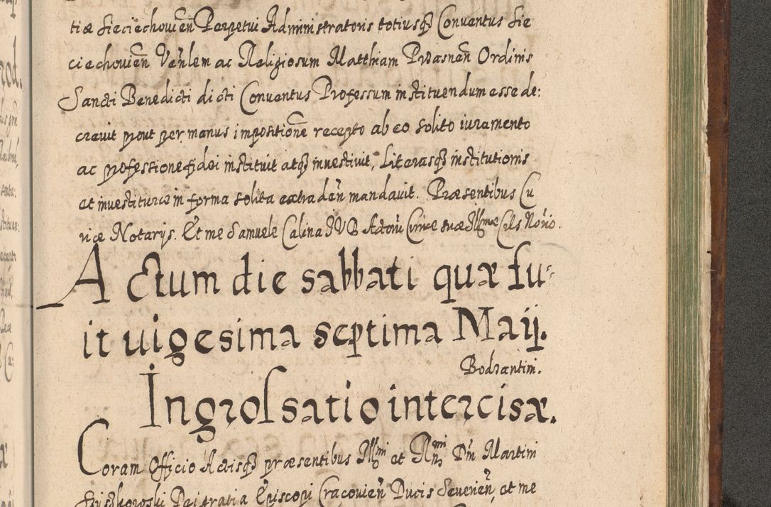 Zdjęcie nr 1420 dla obiektu archiwalnego: Acta actorum, causarum spiritualium, civilium, criminalium, obligationum, quietationum, inscpritionum, cessionum, decimarum, testamentorum R. D. Martini Szyszkowski, episcopi Cracoviensis, ducis Severiensis in annis 1620 - 1623. Tomus secundus.