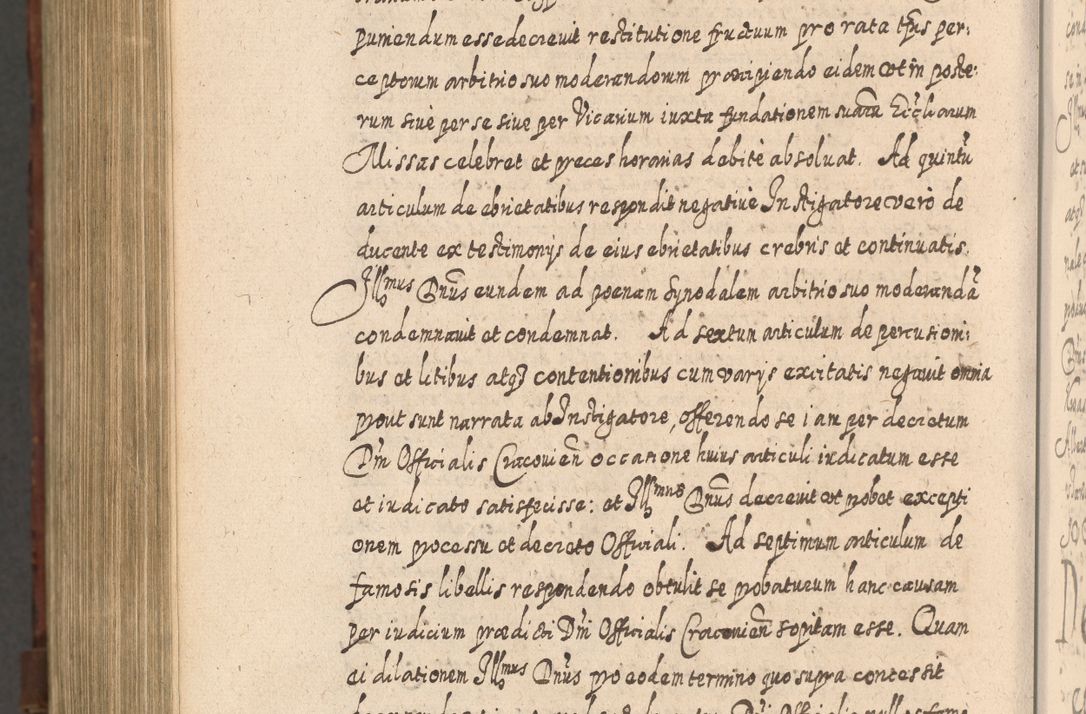 Zdjęcie nr 1413 dla obiektu archiwalnego: Acta actorum, causarum spiritualium, civilium, criminalium, obligationum, quietationum, inscpritionum, cessionum, decimarum, testamentorum R. D. Martini Szyszkowski, episcopi Cracoviensis, ducis Severiensis in annis 1620 - 1623. Tomus secundus.