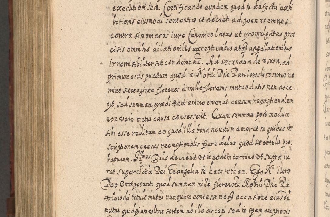 Zdjęcie nr 1411 dla obiektu archiwalnego: Acta actorum, causarum spiritualium, civilium, criminalium, obligationum, quietationum, inscpritionum, cessionum, decimarum, testamentorum R. D. Martini Szyszkowski, episcopi Cracoviensis, ducis Severiensis in annis 1620 - 1623. Tomus secundus.