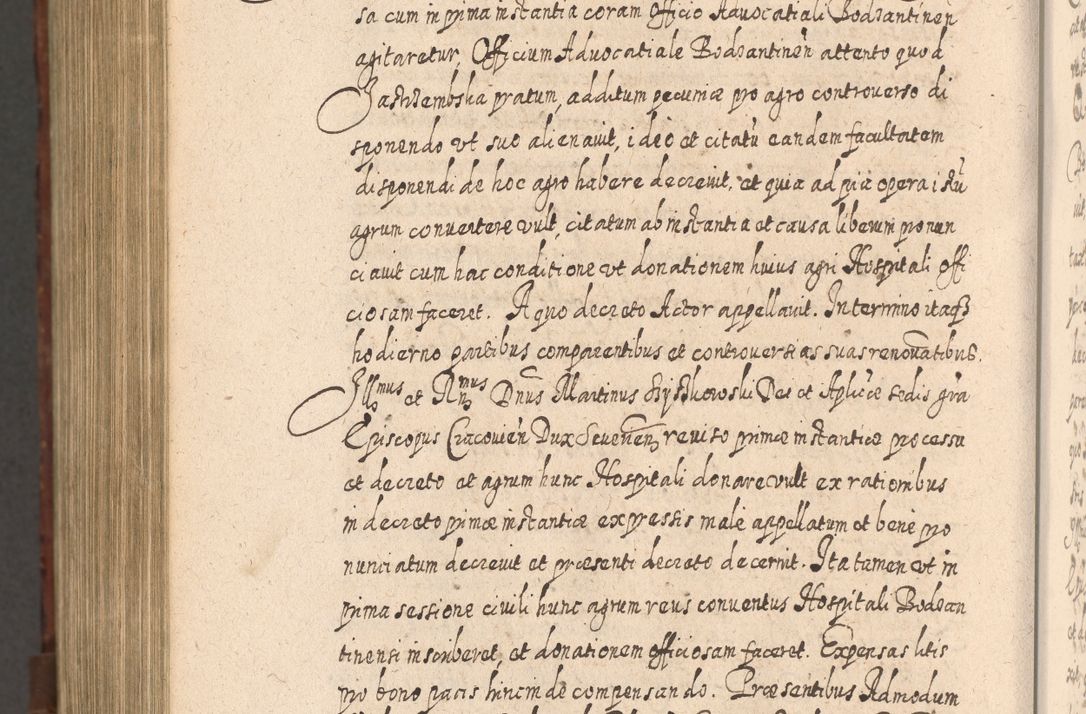 Zdjęcie nr 1397 dla obiektu archiwalnego: Acta actorum, causarum spiritualium, civilium, criminalium, obligationum, quietationum, inscpritionum, cessionum, decimarum, testamentorum R. D. Martini Szyszkowski, episcopi Cracoviensis, ducis Severiensis in annis 1620 - 1623. Tomus secundus.