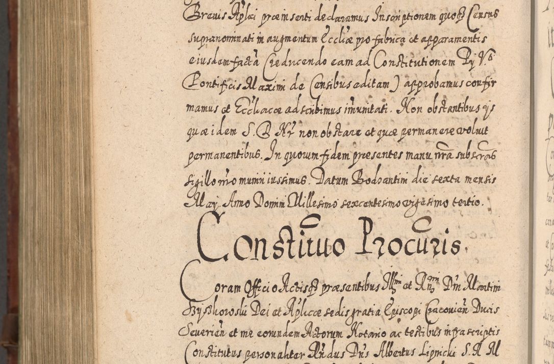 Zdjęcie nr 1389 dla obiektu archiwalnego: Acta actorum, causarum spiritualium, civilium, criminalium, obligationum, quietationum, inscpritionum, cessionum, decimarum, testamentorum R. D. Martini Szyszkowski, episcopi Cracoviensis, ducis Severiensis in annis 1620 - 1623. Tomus secundus.