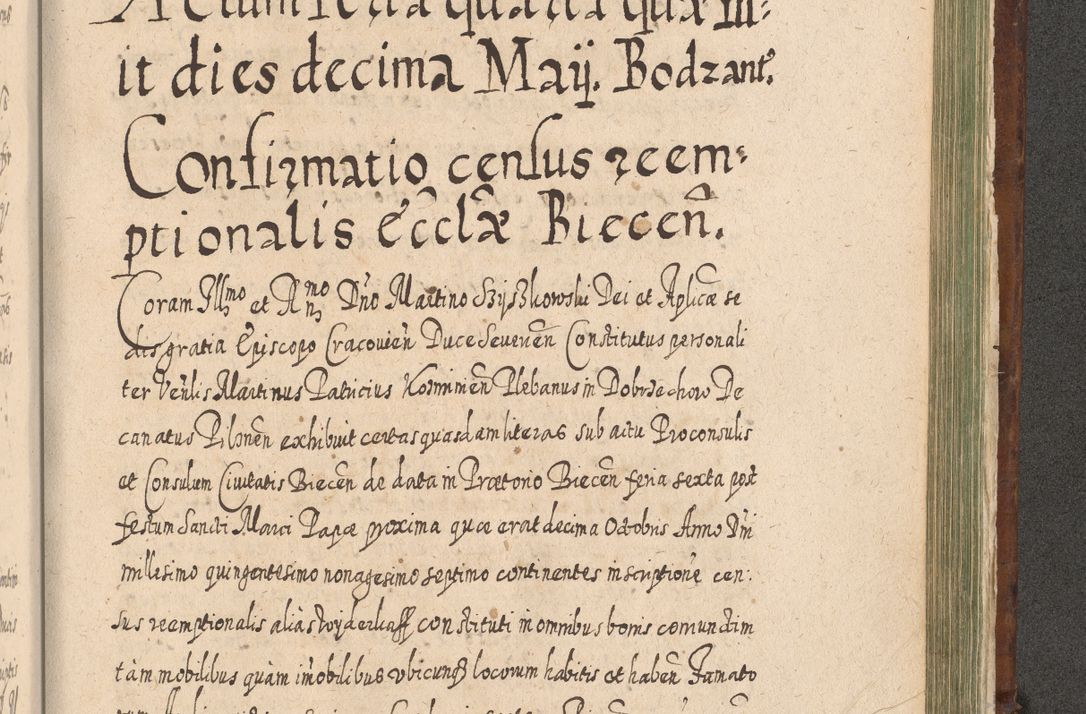 Zdjęcie nr 1390 dla obiektu archiwalnego: Acta actorum, causarum spiritualium, civilium, criminalium, obligationum, quietationum, inscpritionum, cessionum, decimarum, testamentorum R. D. Martini Szyszkowski, episcopi Cracoviensis, ducis Severiensis in annis 1620 - 1623. Tomus secundus.