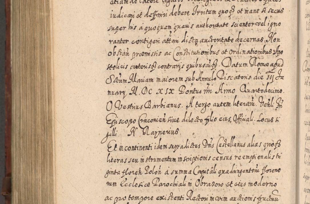 Zdjęcie nr 1383 dla obiektu archiwalnego: Acta actorum, causarum spiritualium, civilium, criminalium, obligationum, quietationum, inscpritionum, cessionum, decimarum, testamentorum R. D. Martini Szyszkowski, episcopi Cracoviensis, ducis Severiensis in annis 1620 - 1623. Tomus secundus.