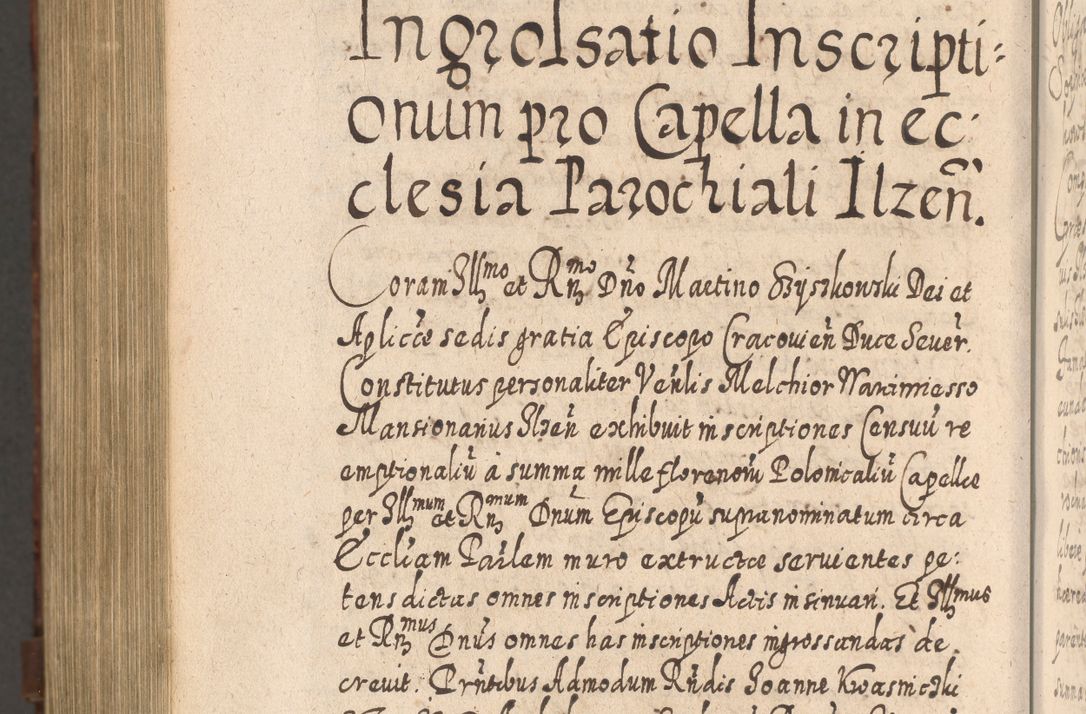 Zdjęcie nr 1515 dla obiektu archiwalnego: Acta actorum, causarum spiritualium, civilium, criminalium, obligationum, quietationum, inscpritionum, cessionum, decimarum, testamentorum R. D. Martini Szyszkowski, episcopi Cracoviensis, ducis Severiensis in annis 1620 - 1623. Tomus secundus.