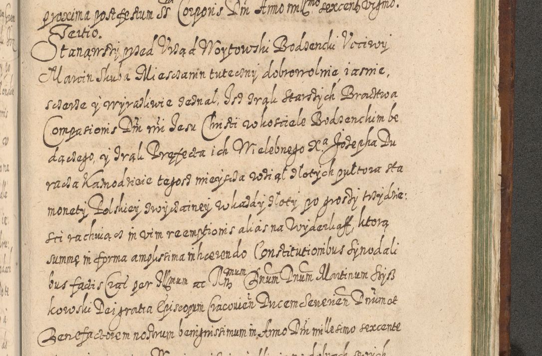 Zdjęcie nr 1510 dla obiektu archiwalnego: Acta actorum, causarum spiritualium, civilium, criminalium, obligationum, quietationum, inscpritionum, cessionum, decimarum, testamentorum R. D. Martini Szyszkowski, episcopi Cracoviensis, ducis Severiensis in annis 1620 - 1623. Tomus secundus.