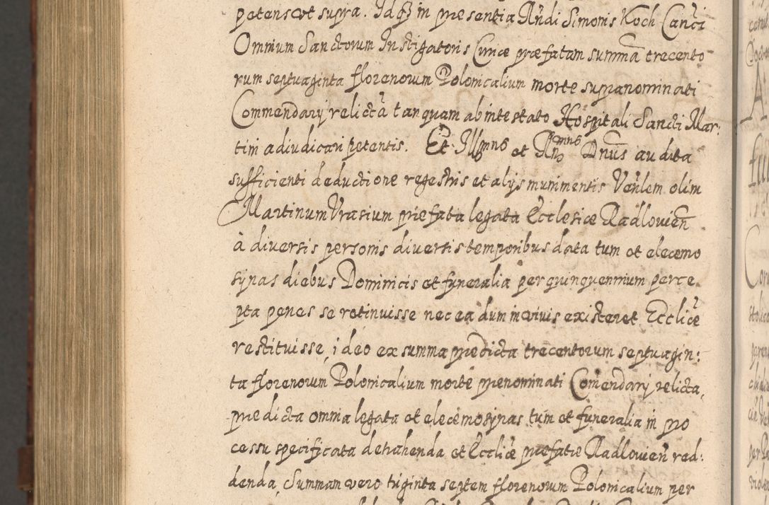Zdjęcie nr 1499 dla obiektu archiwalnego: Acta actorum, causarum spiritualium, civilium, criminalium, obligationum, quietationum, inscpritionum, cessionum, decimarum, testamentorum R. D. Martini Szyszkowski, episcopi Cracoviensis, ducis Severiensis in annis 1620 - 1623. Tomus secundus.