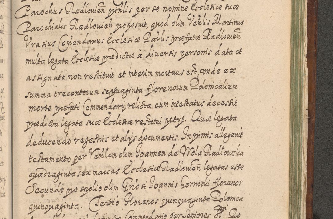 Zdjęcie nr 1498 dla obiektu archiwalnego: Acta actorum, causarum spiritualium, civilium, criminalium, obligationum, quietationum, inscpritionum, cessionum, decimarum, testamentorum R. D. Martini Szyszkowski, episcopi Cracoviensis, ducis Severiensis in annis 1620 - 1623. Tomus secundus.