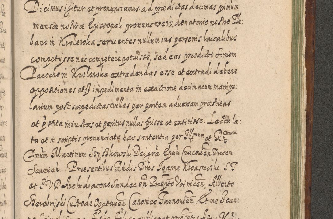 Zdjęcie nr 1492 dla obiektu archiwalnego: Acta actorum, causarum spiritualium, civilium, criminalium, obligationum, quietationum, inscpritionum, cessionum, decimarum, testamentorum R. D. Martini Szyszkowski, episcopi Cracoviensis, ducis Severiensis in annis 1620 - 1623. Tomus secundus.