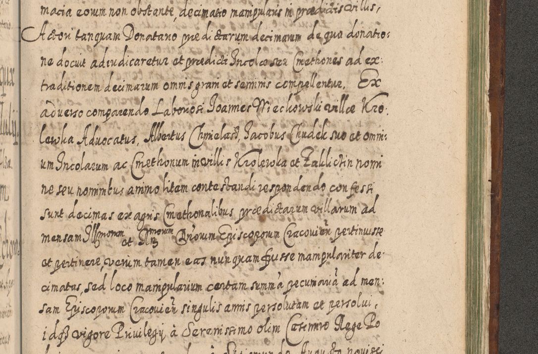 Zdjęcie nr 1488 dla obiektu archiwalnego: Acta actorum, causarum spiritualium, civilium, criminalium, obligationum, quietationum, inscpritionum, cessionum, decimarum, testamentorum R. D. Martini Szyszkowski, episcopi Cracoviensis, ducis Severiensis in annis 1620 - 1623. Tomus secundus.