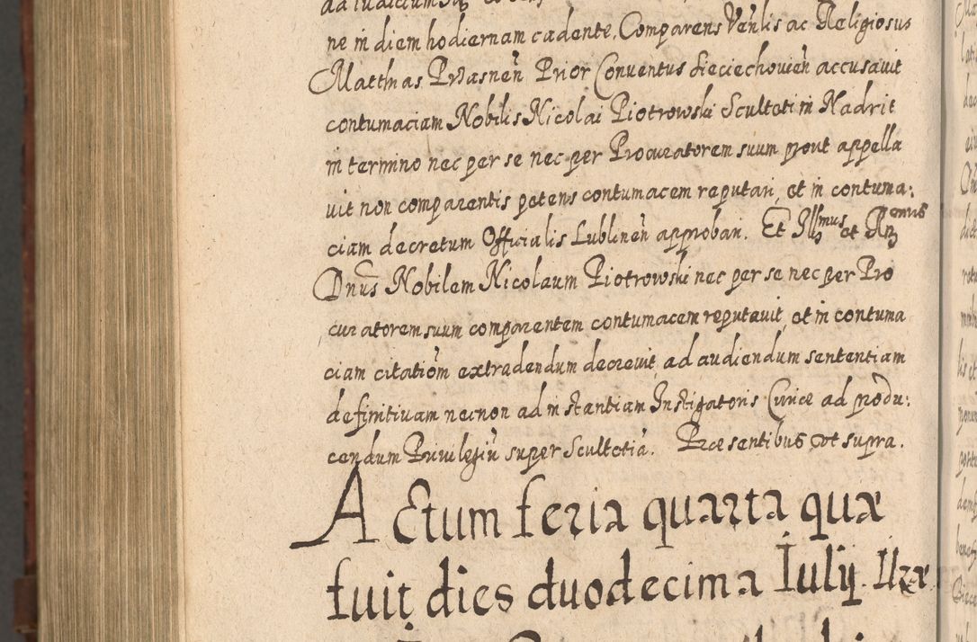 Zdjęcie nr 1483 dla obiektu archiwalnego: Acta actorum, causarum spiritualium, civilium, criminalium, obligationum, quietationum, inscpritionum, cessionum, decimarum, testamentorum R. D. Martini Szyszkowski, episcopi Cracoviensis, ducis Severiensis in annis 1620 - 1623. Tomus secundus.