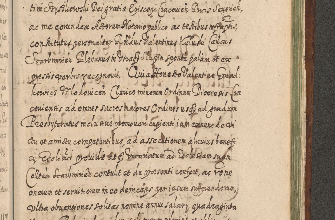 Zdjęcie nr 1486 dla obiektu archiwalnego: Acta actorum, causarum spiritualium, civilium, criminalium, obligationum, quietationum, inscpritionum, cessionum, decimarum, testamentorum R. D. Martini Szyszkowski, episcopi Cracoviensis, ducis Severiensis in annis 1620 - 1623. Tomus secundus.