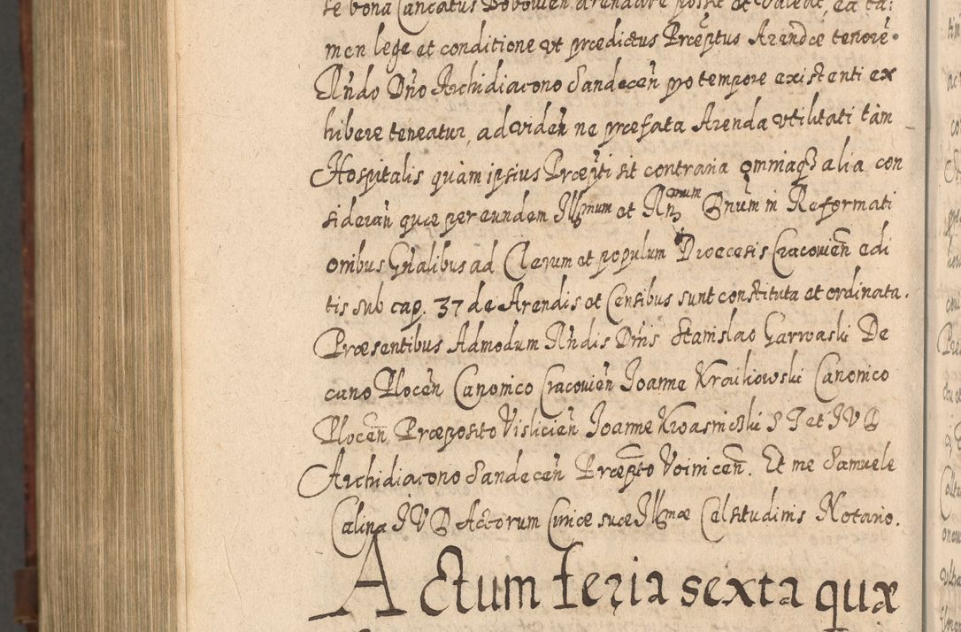 Zdjęcie nr 1485 dla obiektu archiwalnego: Acta actorum, causarum spiritualium, civilium, criminalium, obligationum, quietationum, inscpritionum, cessionum, decimarum, testamentorum R. D. Martini Szyszkowski, episcopi Cracoviensis, ducis Severiensis in annis 1620 - 1623. Tomus secundus.