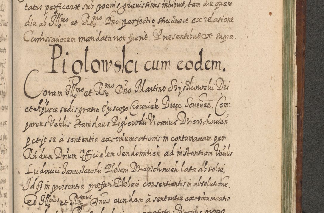 Zdjęcie nr 1480 dla obiektu archiwalnego: Acta actorum, causarum spiritualium, civilium, criminalium, obligationum, quietationum, inscpritionum, cessionum, decimarum, testamentorum R. D. Martini Szyszkowski, episcopi Cracoviensis, ducis Severiensis in annis 1620 - 1623. Tomus secundus.