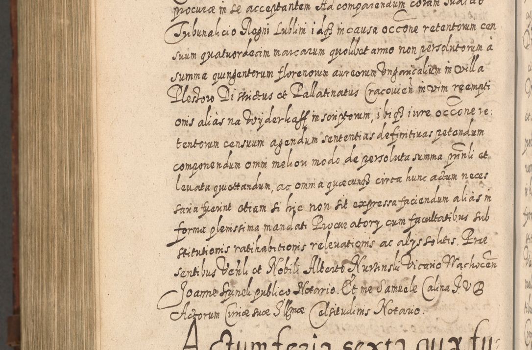 Zdjęcie nr 1473 dla obiektu archiwalnego: Acta actorum, causarum spiritualium, civilium, criminalium, obligationum, quietationum, inscpritionum, cessionum, decimarum, testamentorum R. D. Martini Szyszkowski, episcopi Cracoviensis, ducis Severiensis in annis 1620 - 1623. Tomus secundus.