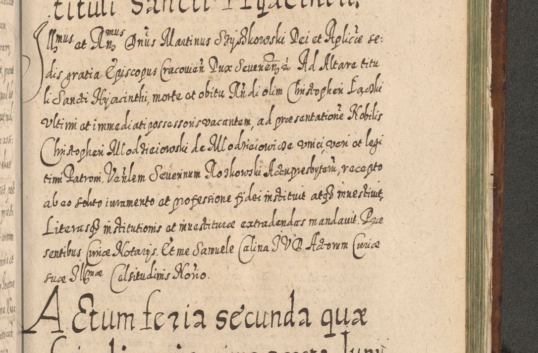 Zdjęcie nr 1460 dla obiektu archiwalnego: Acta actorum, causarum spiritualium, civilium, criminalium, obligationum, quietationum, inscpritionum, cessionum, decimarum, testamentorum R. D. Martini Szyszkowski, episcopi Cracoviensis, ducis Severiensis in annis 1620 - 1623. Tomus secundus.
