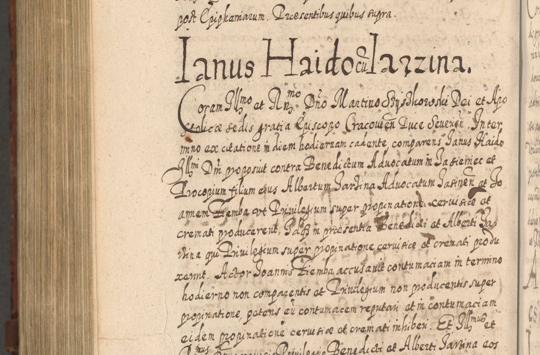 Zdjęcie nr 1463 dla obiektu archiwalnego: Acta actorum, causarum spiritualium, civilium, criminalium, obligationum, quietationum, inscpritionum, cessionum, decimarum, testamentorum R. D. Martini Szyszkowski, episcopi Cracoviensis, ducis Severiensis in annis 1620 - 1623. Tomus secundus.