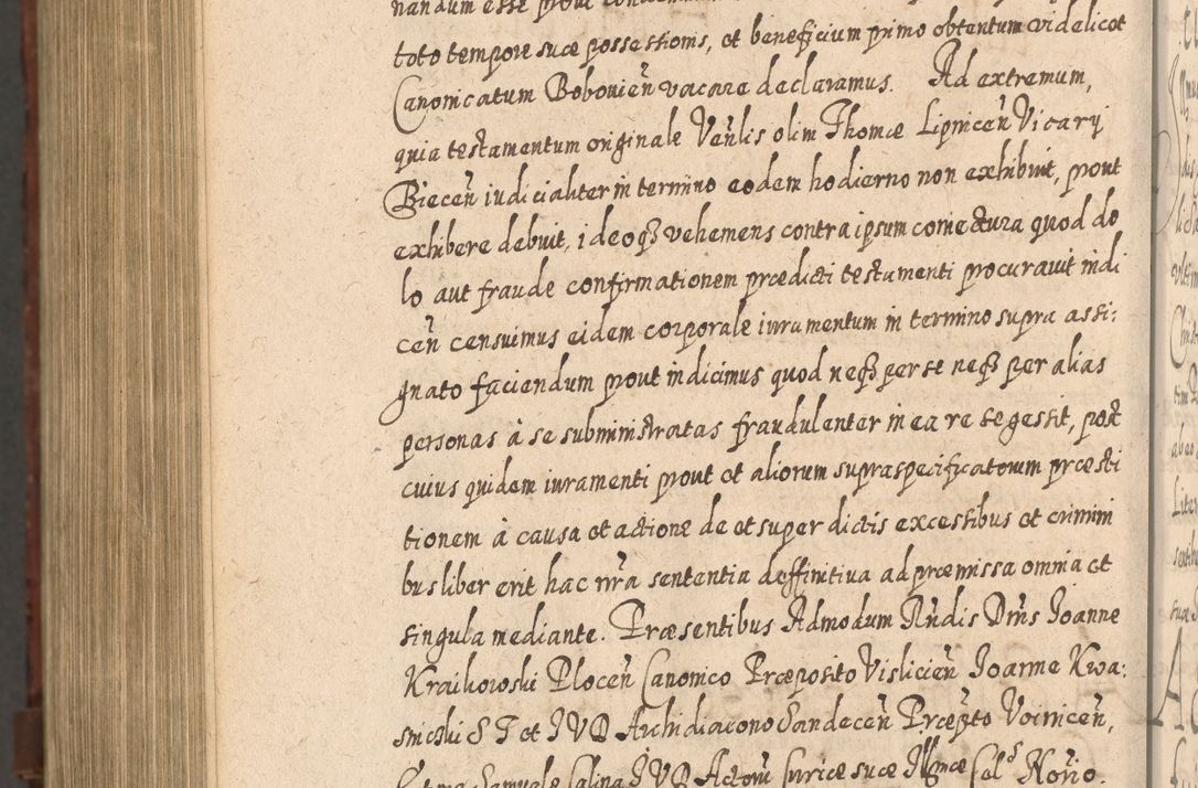 Zdjęcie nr 1459 dla obiektu archiwalnego: Acta actorum, causarum spiritualium, civilium, criminalium, obligationum, quietationum, inscpritionum, cessionum, decimarum, testamentorum R. D. Martini Szyszkowski, episcopi Cracoviensis, ducis Severiensis in annis 1620 - 1623. Tomus secundus.