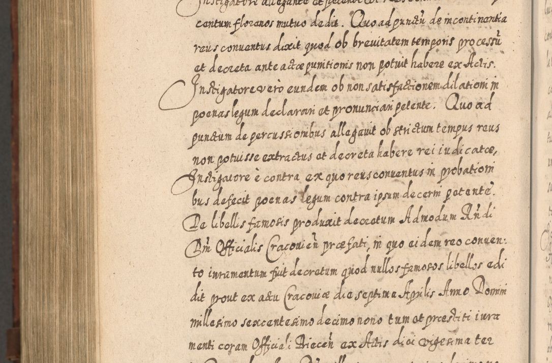 Zdjęcie nr 1453 dla obiektu archiwalnego: Acta actorum, causarum spiritualium, civilium, criminalium, obligationum, quietationum, inscpritionum, cessionum, decimarum, testamentorum R. D. Martini Szyszkowski, episcopi Cracoviensis, ducis Severiensis in annis 1620 - 1623. Tomus secundus.