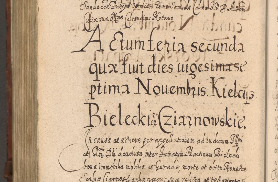 Zdjęcie nr 1635 dla obiektu archiwalnego: Acta actorum, causarum spiritualium, civilium, criminalium, obligationum, quietationum, inscpritionum, cessionum, decimarum, testamentorum R. D. Martini Szyszkowski, episcopi Cracoviensis, ducis Severiensis in annis 1620 - 1623. Tomus secundus.