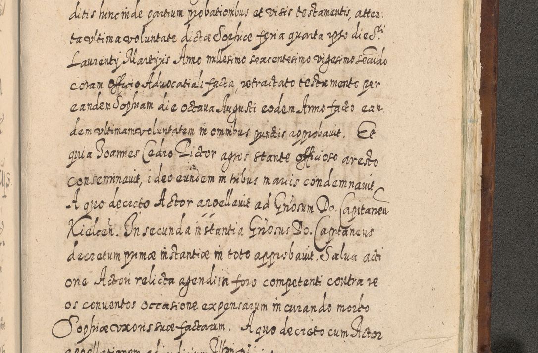 Zdjęcie nr 1636 dla obiektu archiwalnego: Acta actorum, causarum spiritualium, civilium, criminalium, obligationum, quietationum, inscpritionum, cessionum, decimarum, testamentorum R. D. Martini Szyszkowski, episcopi Cracoviensis, ducis Severiensis in annis 1620 - 1623. Tomus secundus.
