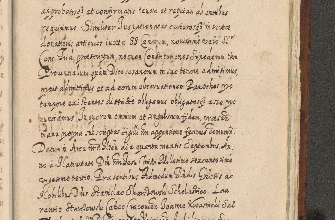Zdjęcie nr 1630 dla obiektu archiwalnego: Acta actorum, causarum spiritualium, civilium, criminalium, obligationum, quietationum, inscpritionum, cessionum, decimarum, testamentorum R. D. Martini Szyszkowski, episcopi Cracoviensis, ducis Severiensis in annis 1620 - 1623. Tomus secundus.