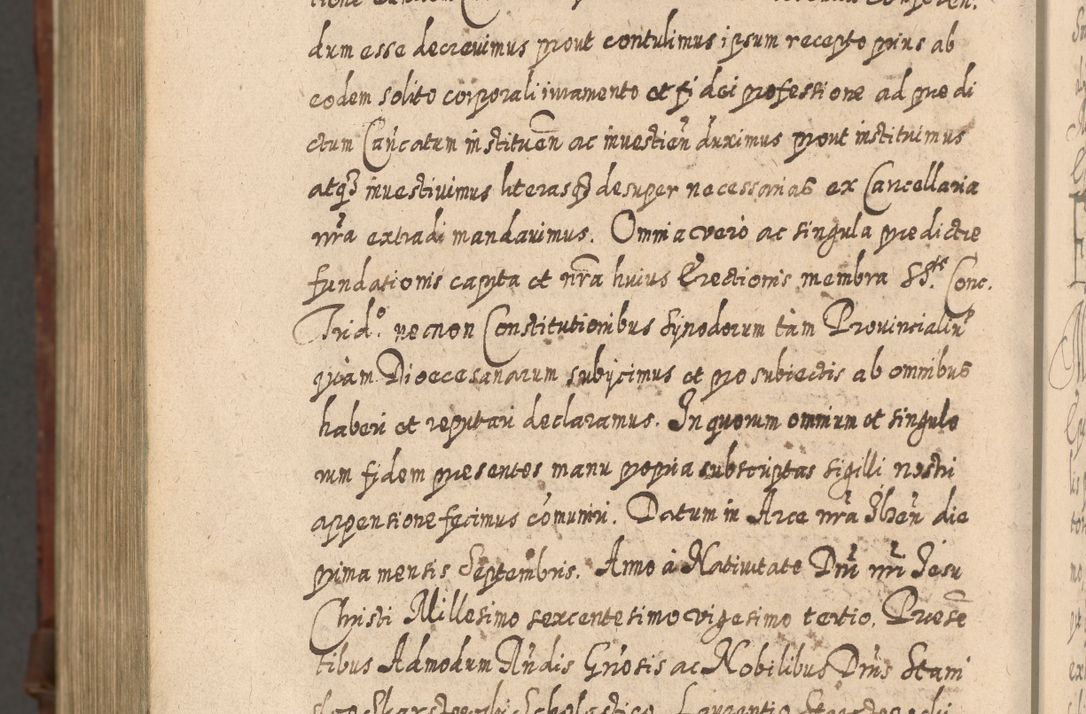 Zdjęcie nr 1617 dla obiektu archiwalnego: Acta actorum, causarum spiritualium, civilium, criminalium, obligationum, quietationum, inscpritionum, cessionum, decimarum, testamentorum R. D. Martini Szyszkowski, episcopi Cracoviensis, ducis Severiensis in annis 1620 - 1623. Tomus secundus.