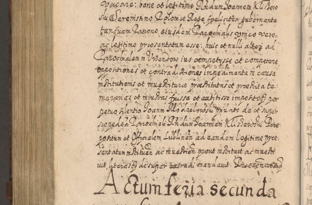 Zdjęcie nr 1597 dla obiektu archiwalnego: Acta actorum, causarum spiritualium, civilium, criminalium, obligationum, quietationum, inscpritionum, cessionum, decimarum, testamentorum R. D. Martini Szyszkowski, episcopi Cracoviensis, ducis Severiensis in annis 1620 - 1623. Tomus secundus.