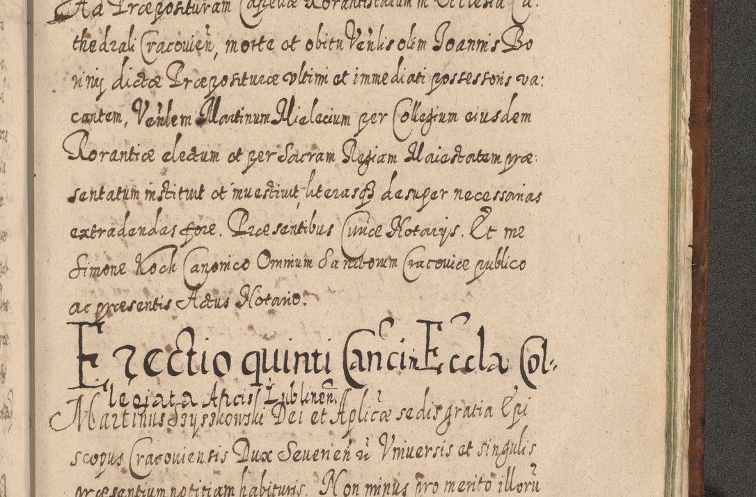 Zdjęcie nr 1598 dla obiektu archiwalnego: Acta actorum, causarum spiritualium, civilium, criminalium, obligationum, quietationum, inscpritionum, cessionum, decimarum, testamentorum R. D. Martini Szyszkowski, episcopi Cracoviensis, ducis Severiensis in annis 1620 - 1623. Tomus secundus.