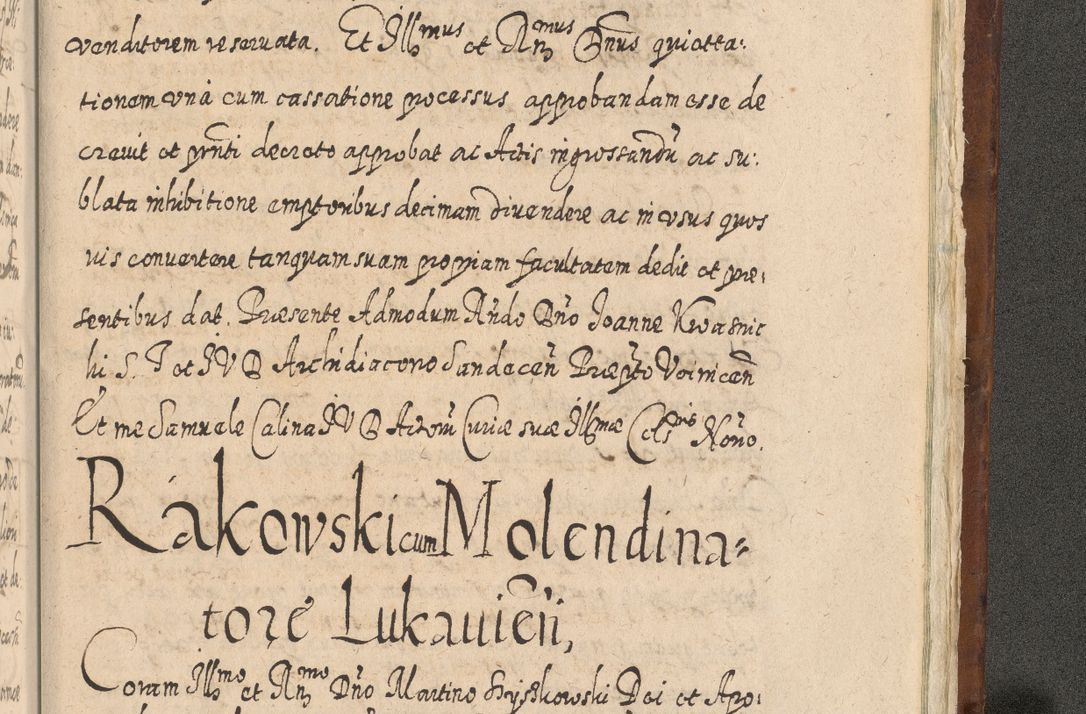 Zdjęcie nr 1642 dla obiektu archiwalnego: Acta actorum, causarum spiritualium, civilium, criminalium, obligationum, quietationum, inscpritionum, cessionum, decimarum, testamentorum R. D. Martini Szyszkowski, episcopi Cracoviensis, ducis Severiensis in annis 1620 - 1623. Tomus secundus.