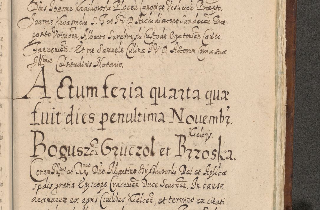 Zdjęcie nr 1638 dla obiektu archiwalnego: Acta actorum, causarum spiritualium, civilium, criminalium, obligationum, quietationum, inscpritionum, cessionum, decimarum, testamentorum R. D. Martini Szyszkowski, episcopi Cracoviensis, ducis Severiensis in annis 1620 - 1623. Tomus secundus.