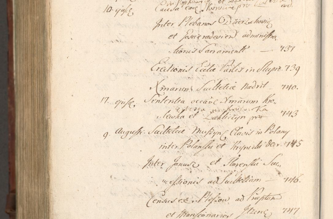 Zdjęcie nr 1695 dla obiektu archiwalnego: Acta actorum, causarum spiritualium, civilium, criminalium, obligationum, quietationum, inscpritionum, cessionum, decimarum, testamentorum R. D. Martini Szyszkowski, episcopi Cracoviensis, ducis Severiensis in annis 1620 - 1623. Tomus secundus.