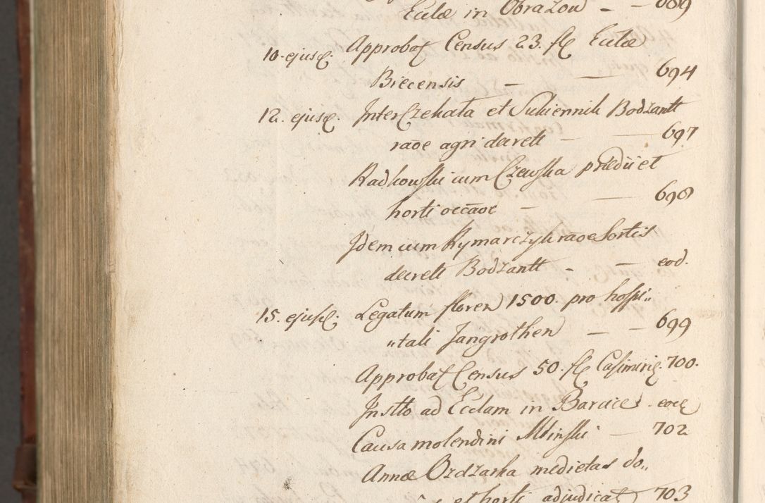Zdjęcie nr 1693 dla obiektu archiwalnego: Acta actorum, causarum spiritualium, civilium, criminalium, obligationum, quietationum, inscpritionum, cessionum, decimarum, testamentorum R. D. Martini Szyszkowski, episcopi Cracoviensis, ducis Severiensis in annis 1620 - 1623. Tomus secundus.