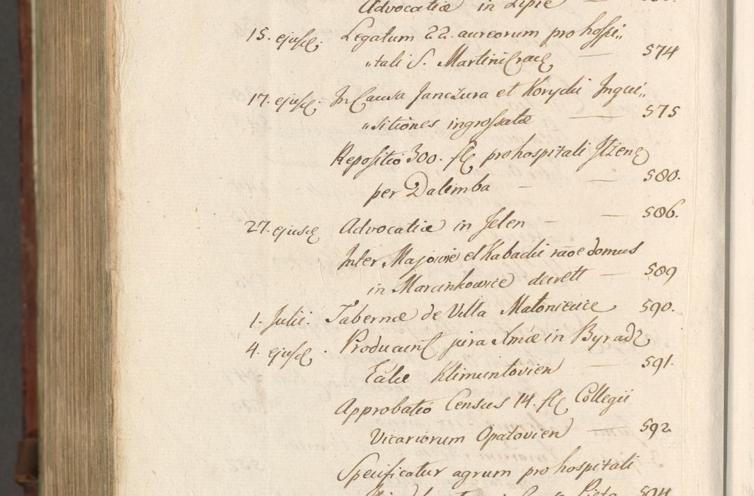 Zdjęcie nr 1689 dla obiektu archiwalnego: Acta actorum, causarum spiritualium, civilium, criminalium, obligationum, quietationum, inscpritionum, cessionum, decimarum, testamentorum R. D. Martini Szyszkowski, episcopi Cracoviensis, ducis Severiensis in annis 1620 - 1623. Tomus secundus.